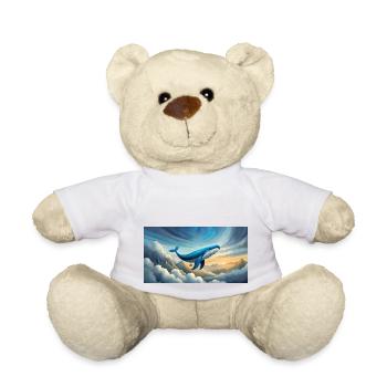 Funny Hooey, ein Blauwal ist super leicht - Teddy - Weiß - Vorne