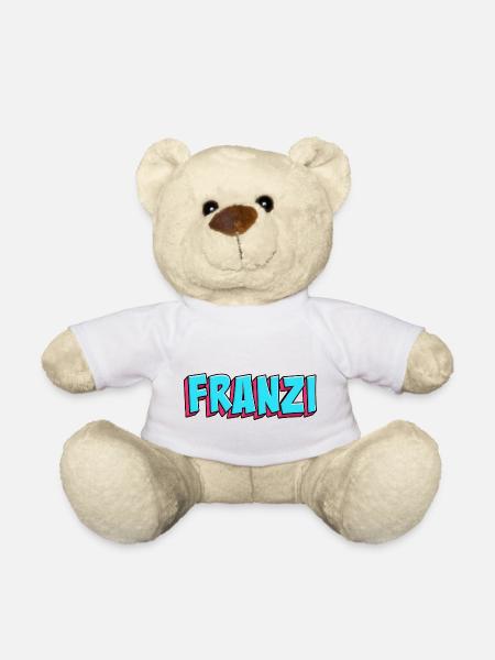 Name Motif: Franzi - Teddy Bear - white