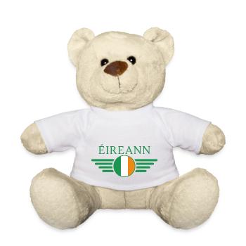 T-shirt design de style irlandais - Nounours - blanc - Devant