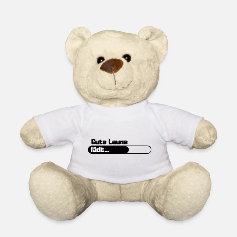 Gute Laune lädt - Teddy - Weiß