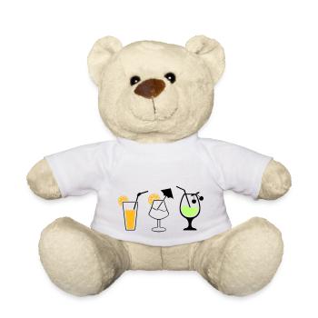 Cocktails - Teddy Bear - white - Front