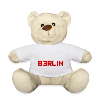 Berlin Fernsehturm Alexanderplatz Hauptstadt - Teddy - Weiß - Vorne