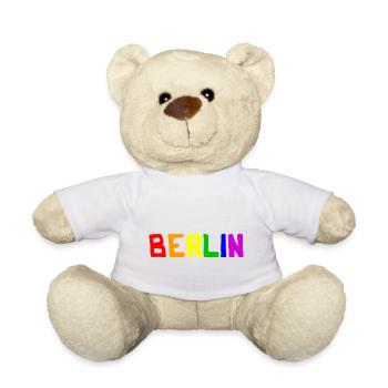 Berlin Arc-en-ciel Couleurs Gay Lesbienne Gay LGBT - Nounours - blanc - Devant