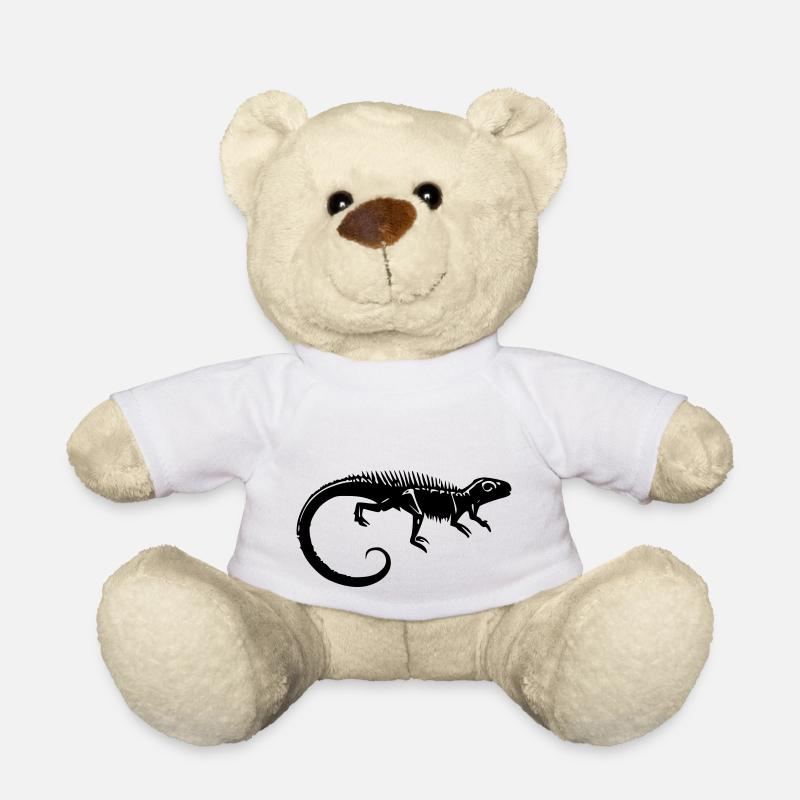 Dinosaur Fossil - Teddy Bear - white