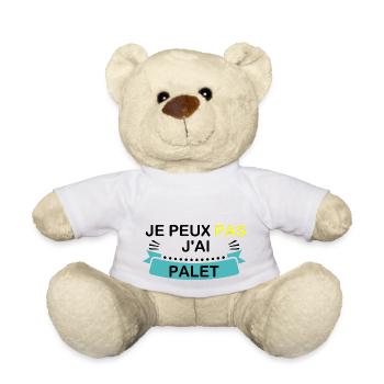 I can't I have palet - Teddy Bear - white - Front