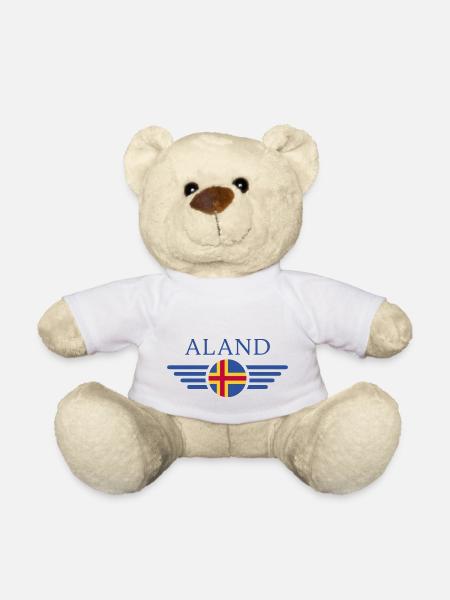 I Love Åland, T-shirt design de style élégance - Nounours - blanc