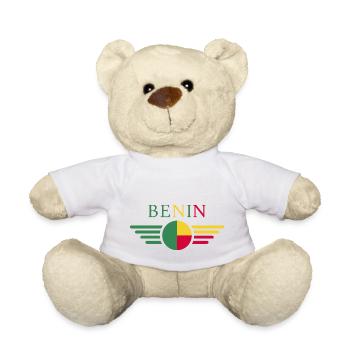 Ich liebe Benin, Eleganz Stil Design T-Shirt - Teddy - Weiß - Vorne
