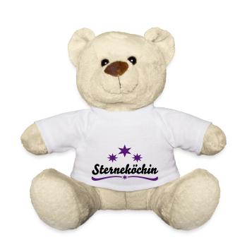 Cooking apron star chef - Teddy Bear - white - Front