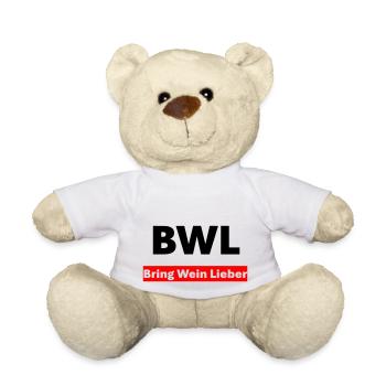 BWL Bring Wein Lieber - Teddy - Weiß - Vorne