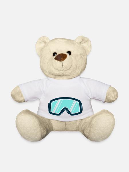 Skibrille - Teddy - Weiß