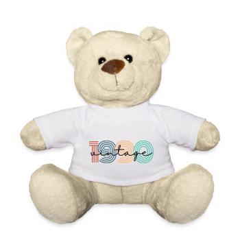1990 vintage rétro - Nounours - blanc - Devant