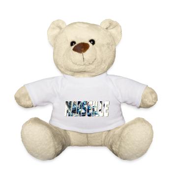 Marseille design stylisé BD - Nounours - blanc - Devant