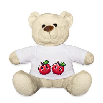 Apples - Teddy Bear - white - Front