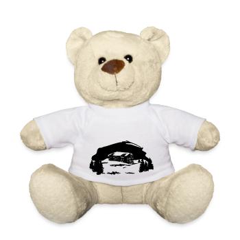 Abstrakte Herberge in den Bergen Wandern - Teddy - Weiß - Vorne