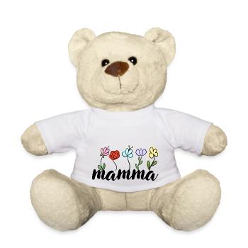 Mom - Flowers Mother's Day Mom - Teddy Bear - white - Front