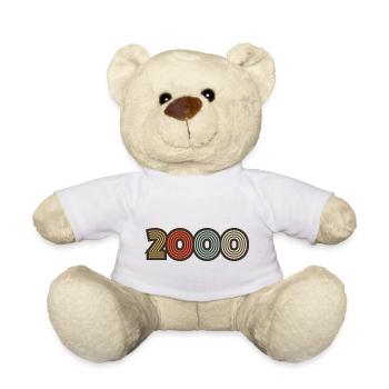 2000 retro vintage - Teddy Bear - white - Front