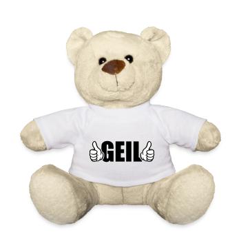 Geil Daumen Hoch - Teddy - Weiß - Vorne