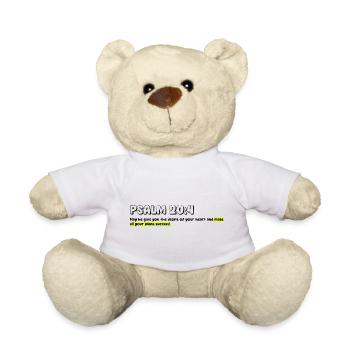 Abstract Geometric Pattern on Bright Background - Teddy Bear - white - Front
