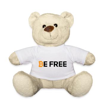 Bitcoin Be Free - Teddy - Weiß - Vorne