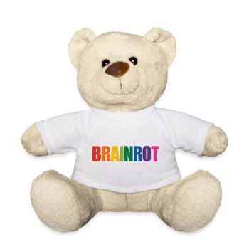 Brainrot – Lustige Gen Alpha-Slang-Memes - Teddy - Weiß - Vorne