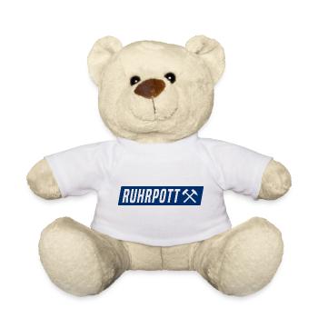 Ruhrpott - Ruhr Pott - Zeche - Zollverein - NRW - Teddy - Weiß - Vorne