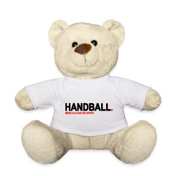 Handball. Mehr als nur ein Sport. (Schwarz) - Teddy - Weiß - Vorne