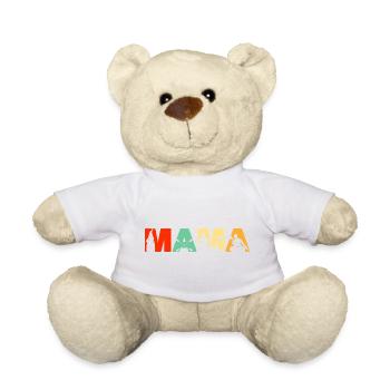 Kayaker MAMA Retro Sunset Kayaking Geschenk - Teddy - Weiß - Vorne
