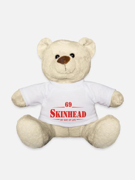 Working Class Skinhead Oi! Antiracist Bootboys My - Nounours - blanc