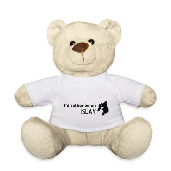 I'd rather be on Islay - Teddy Bear - white - Front
