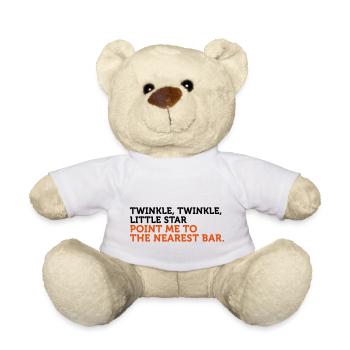 Où est le bar le plus proche? - Nounours - blanc - Devant