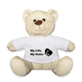 My Life My Rules - Boxen - Teddy Bear - white - Front