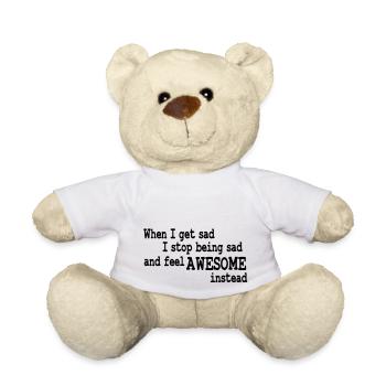 when i feel sad - Nounours - blanc - Devant