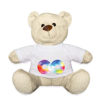 Infinity Unendlichkeit Symbol Freundschaft Liebe - Teddy - Weiß - Vorne