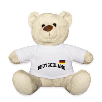 Deutschland Flagge - Germany-BRD-Fussball-soccer - Teddy - Weiß - Vorne