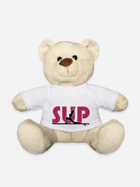 SUP YOGA - Teddy Bear - white