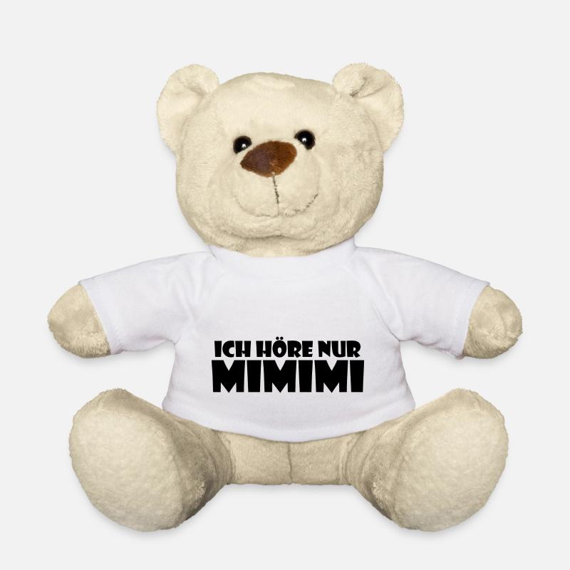 I only listen to MIMIMI - Teddy Bear - white