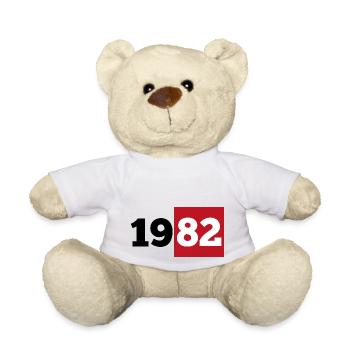 Date de naissance annuaire 1982 cadeau - Nounours - blanc - Devant