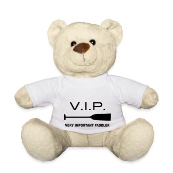 VIP Very Important Dragon Boat Paddlers Canoe 1c - Teddy Bear - white - Front