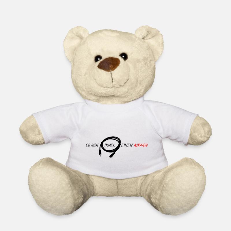 Cooles und witziges Tontechniker Design mit Auxweg - Teddy - Weiß