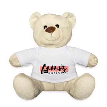 Logo famos et étrange rose - Nounours - blanc - Devant