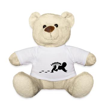 Baby Is Loading Logo Design - Nounours - blanc - Devant