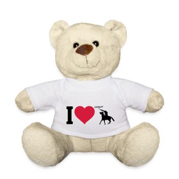 I love Westernreiten - Teddy - Weiß - Vorne