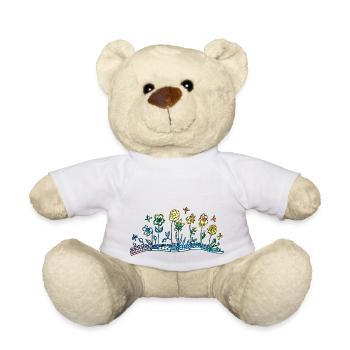 Bunte blumen - Teddy - Weiß - Vorne