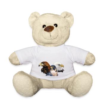 Wanderfalke und Adler - Teddy - Weiß - Vorne