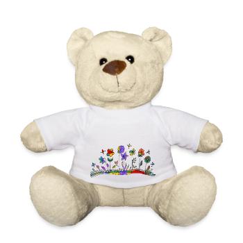 fleurs - Nounours - blanc - Devant