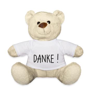 Danke! Dankeschön sagen. - Teddy - Weiß - Vorne