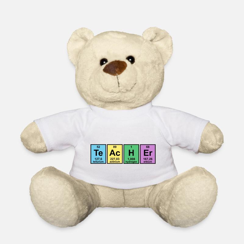 Professeur de chimie - Nounours - blanc