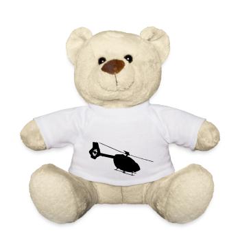 ec145t2 helicopter helicopter helicopter pilot - Teddy Bear - white - Front