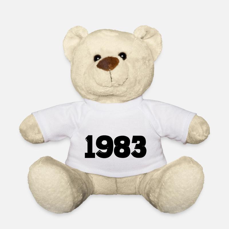 Année 1983 noir - Nounours - blanc