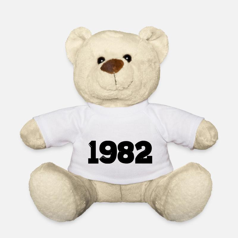 Année 1982 noir - Nounours - blanc